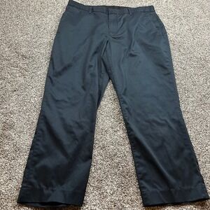 BONOBOS Tuesday Performance Pants Black Flat Front Straight Leg Mens 35x30